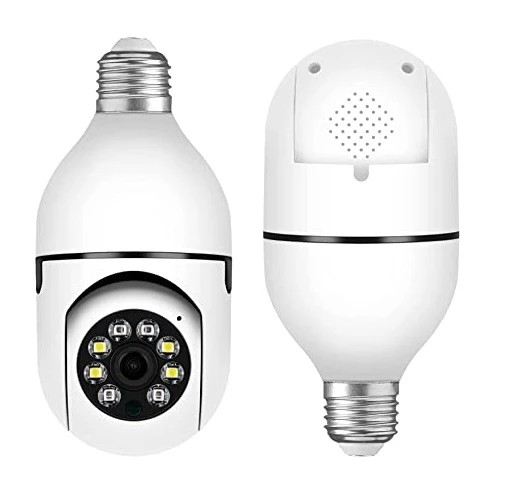 دوربین لامپی چرخش 360 درجه قابل کنترل با نرم افزار v380 اصل